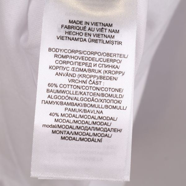 Materialinformation med 60% bomull och 40% modal