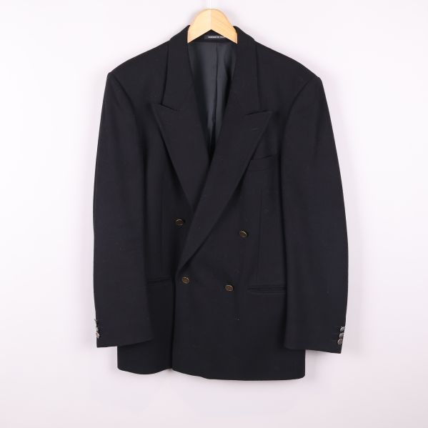 Svart dubbelknäppt kavaj 