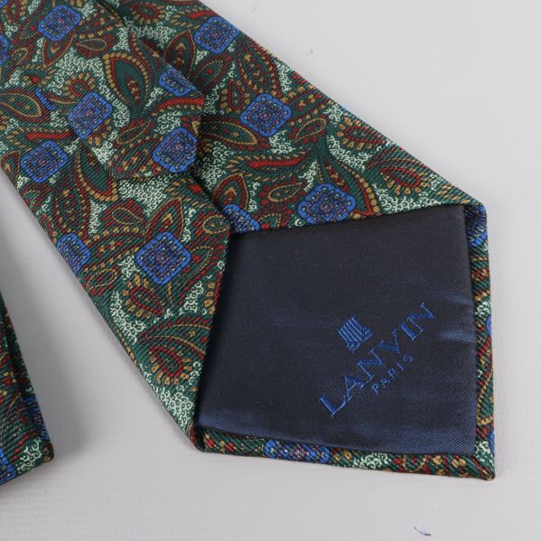 Undersida av slips med Lanvin Paris brodyr