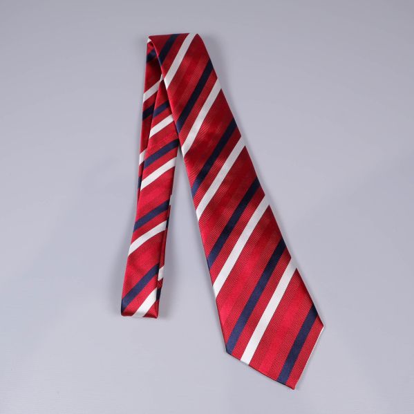Randig slips i helbild med diagonal mönstring
