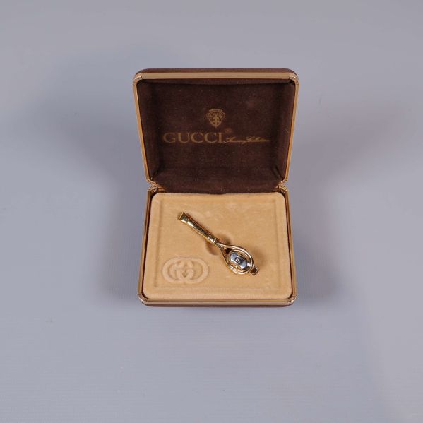 Gucci slipsklämma i ask med sammetsinredning