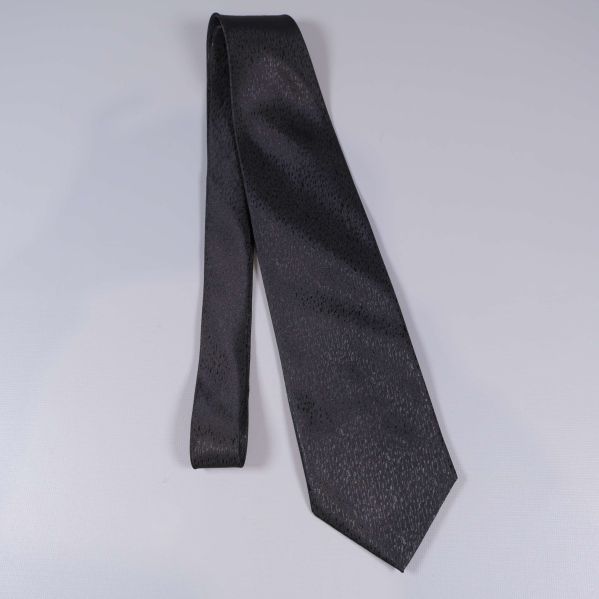 Svart slips i helbild på ljus bakgrund