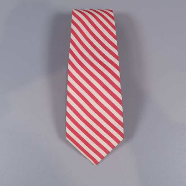 Slips med röda och beige diagonala ränder