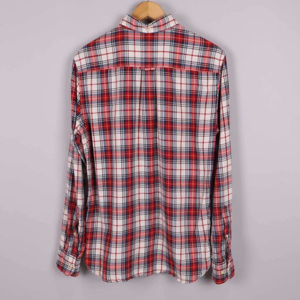 Baksida av rutig skjorta