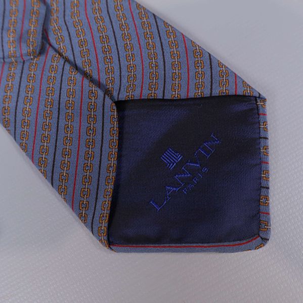 Broderad Lanvin Paris-logotyp i änden av slips