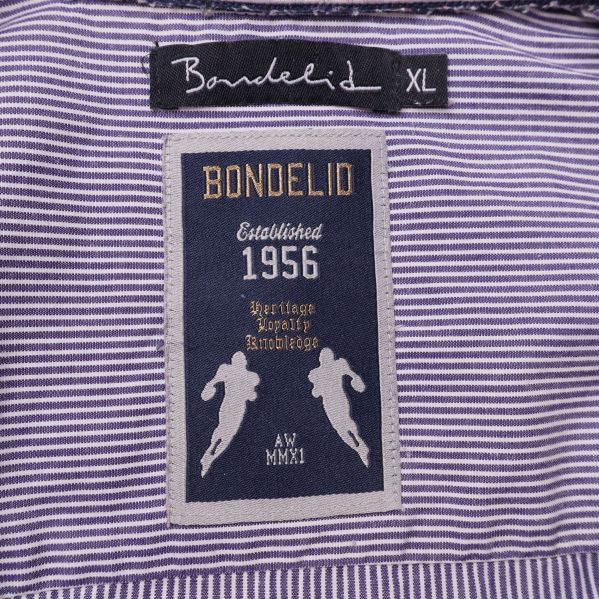Bondelid inneretikett och logga samt tvättråd