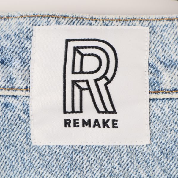 Remake märke på patchwork jeans