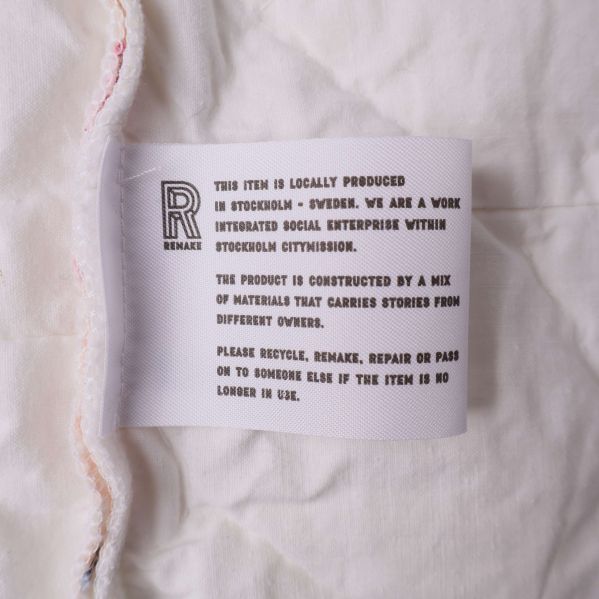 Tygmärke med information om lokal produktion