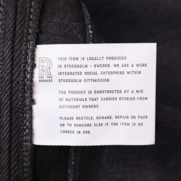 Etikett med information om lokal produktion i Stockholm