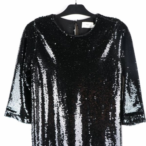 Överdel av klänning med paljettdetaljer