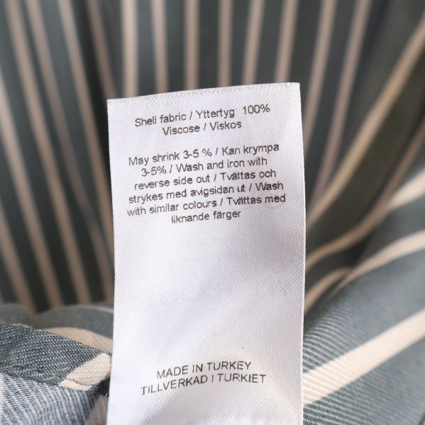 Materialetikett 100% viskos