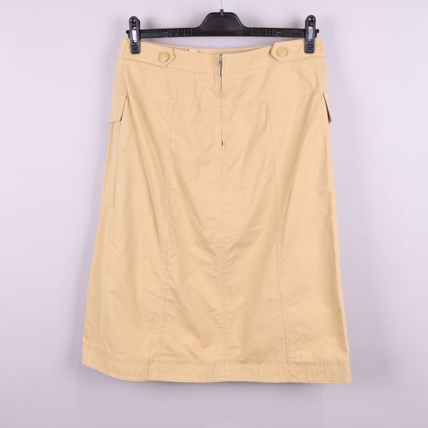 Baksida av kjolen med dragkedja