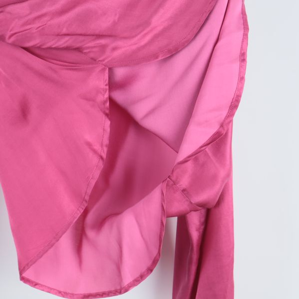 Insidan av rosa blus med foder