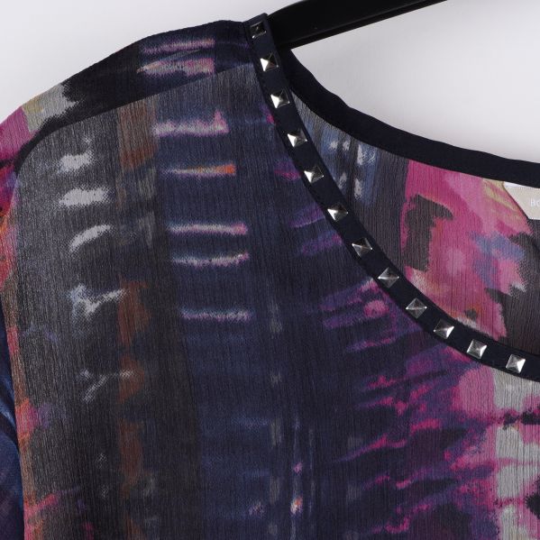 Närbild av tyget och mönstret