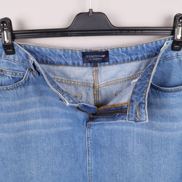 Öppen midja på jeanskjol med dragkedja