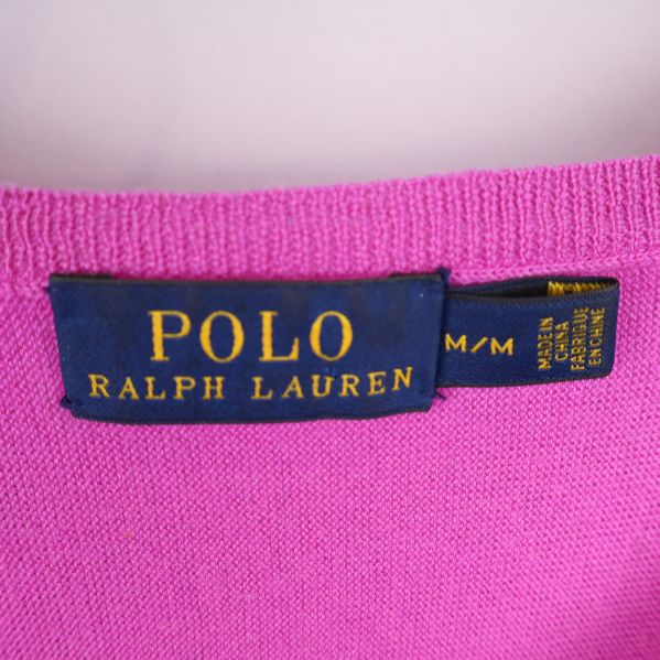 Polo Ralph Lauren etikett i cerise