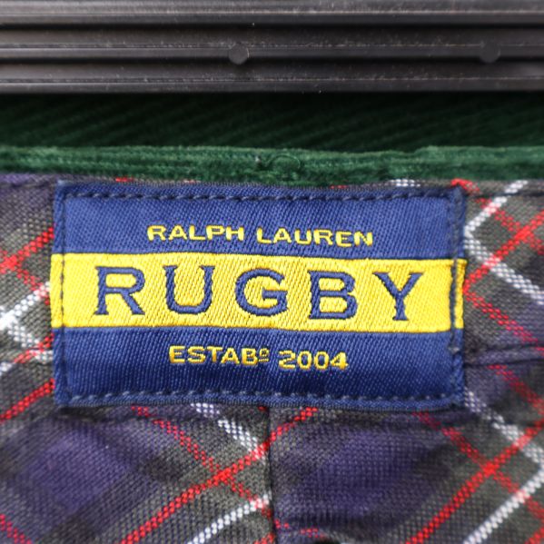 Närbild på label, Ralph Lauren Rugby