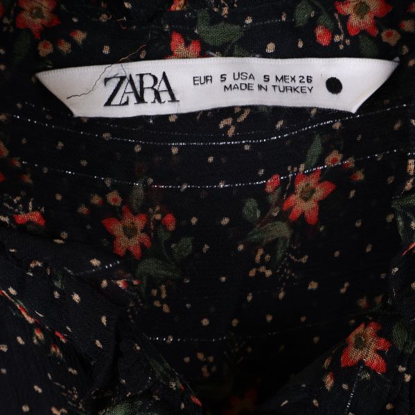 Zara etikett med storlek