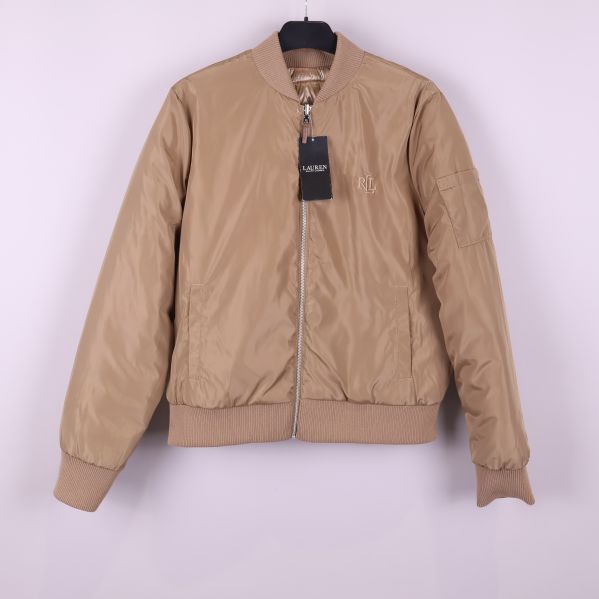Slät beige bomberjacka 
