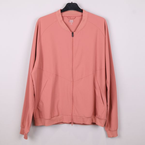 Aprikos sportjacka med dragkedja framtill