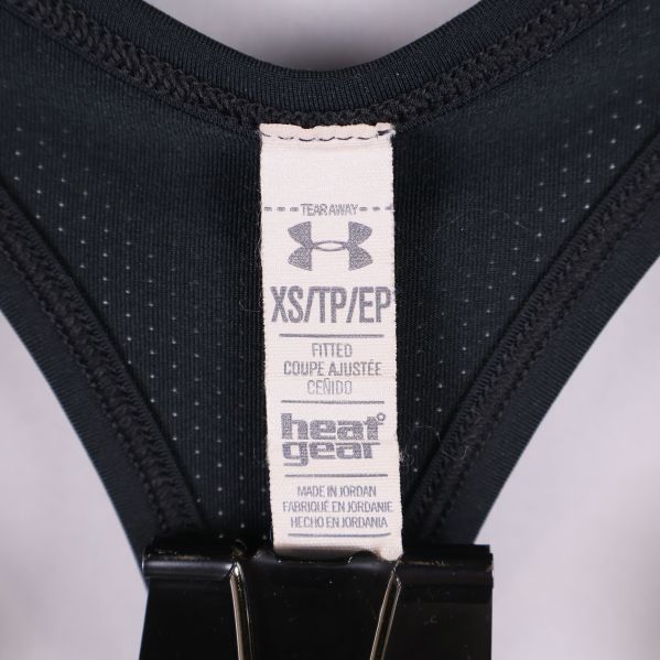 Storleksetikett för svart Under Armour träningslinne XS