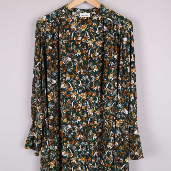 Överdel med blommigt mönster