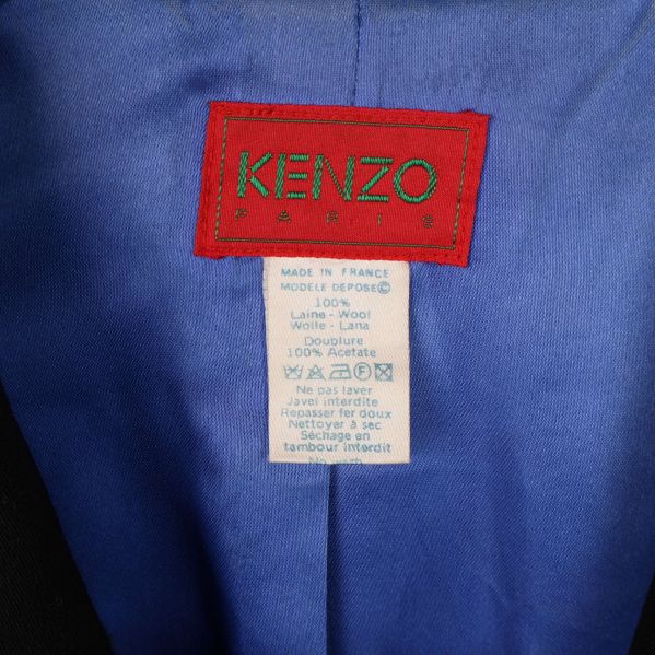 Kenzo etikett och materiallapp 