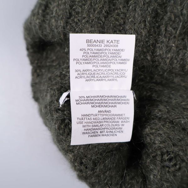 Materiallapp med information om materialblandning