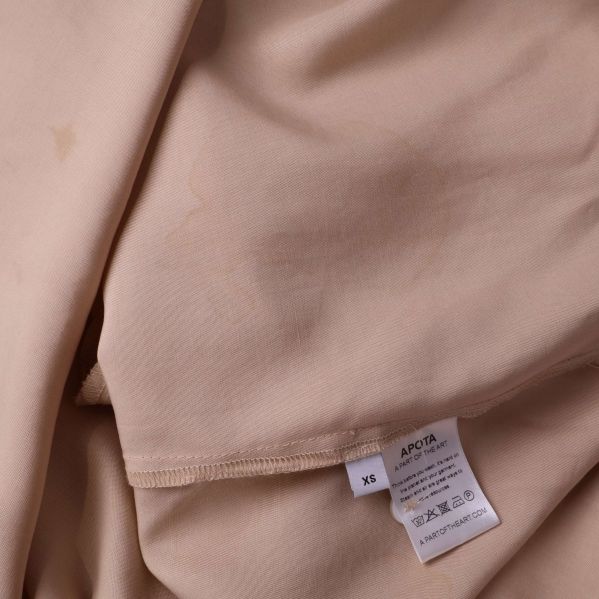 Fläckar på tyg och tvättlapp