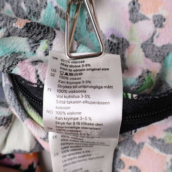 Viskos materialetikett