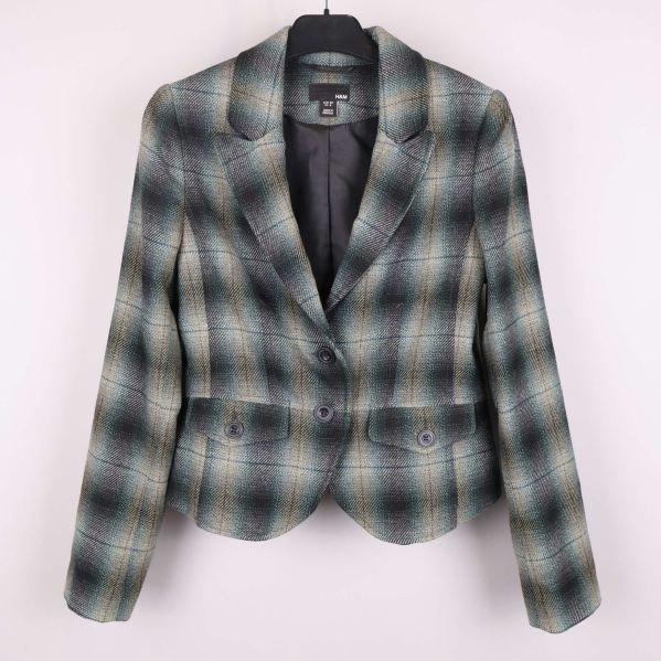 Kavaj med rutig design