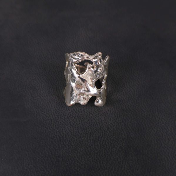 Närbild på detaljrikedom i ringens organiska mönster