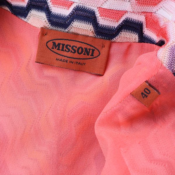 Mönstrad klänning med Missoni etikett