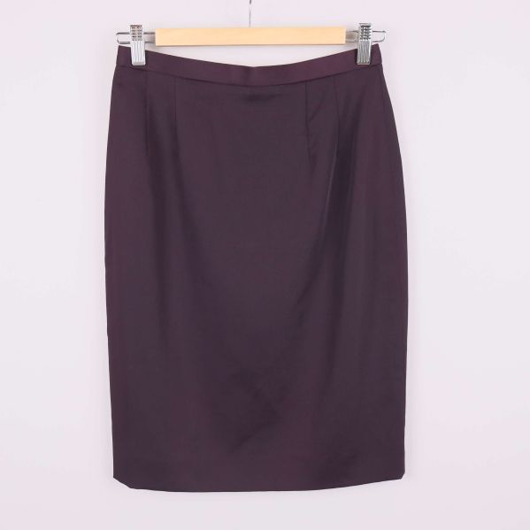 Rak lila kjol, pennkjol