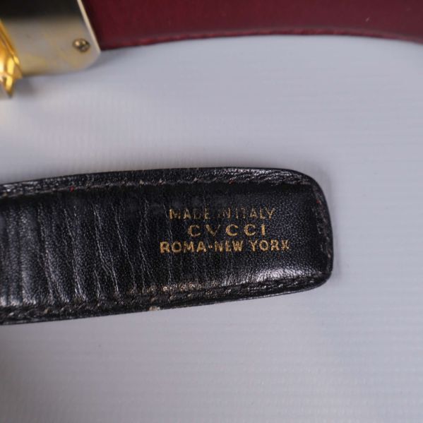 Inre präglad text på bältet: Made in Italy CVCCI Roma-New York