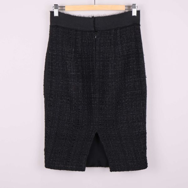 Baksida med slits och dragkedja