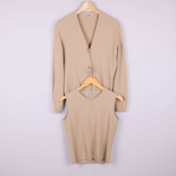 Set: kofta och stickad topp