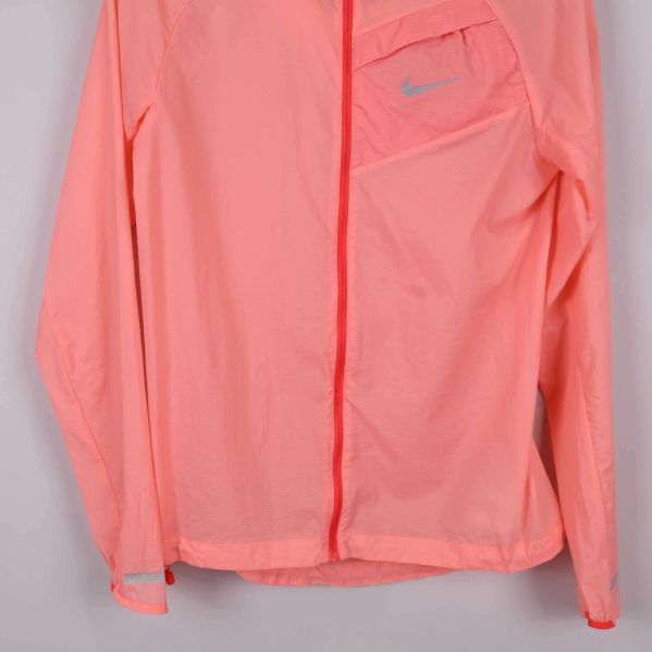 Framstycke på aprikos jacka med bröstficka och dragkedja