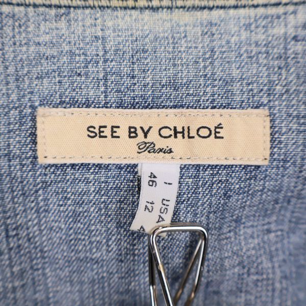 Närbild på etikett See by Chloé storlek 46