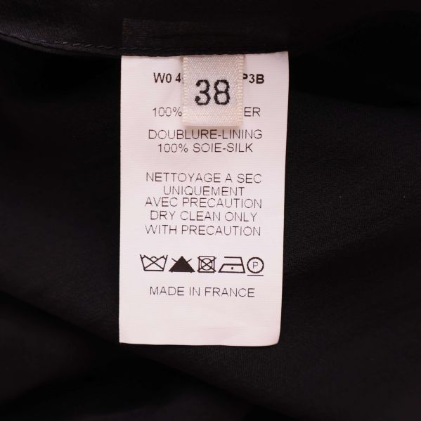 Material- och tvättrådsetikett storlek 38 med polyester och siden