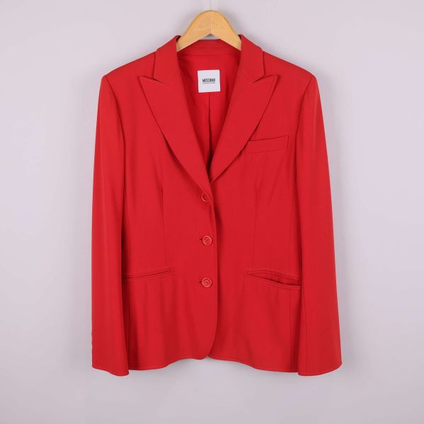 Röd kavaj , framifrån