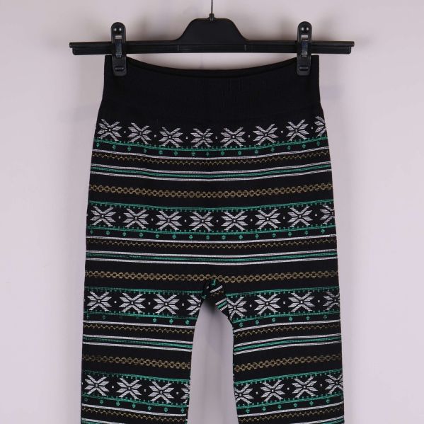 Övre delen av tightsen med elastisk midja och mönster