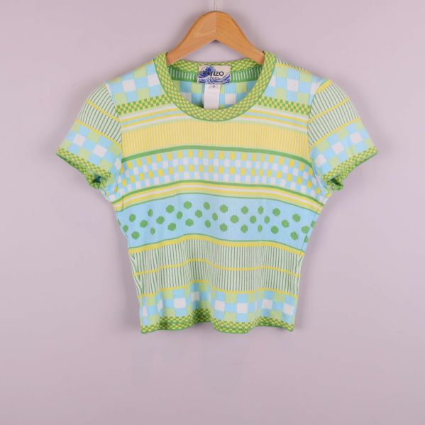 Framsidan av mönstrad Kenzo Jeans t-shirt