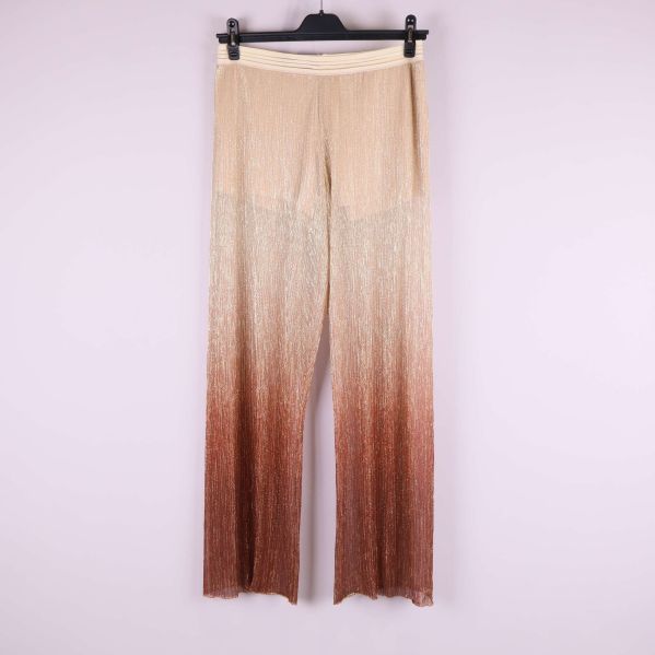 Vida byxor med glittrande beige till brun ombre