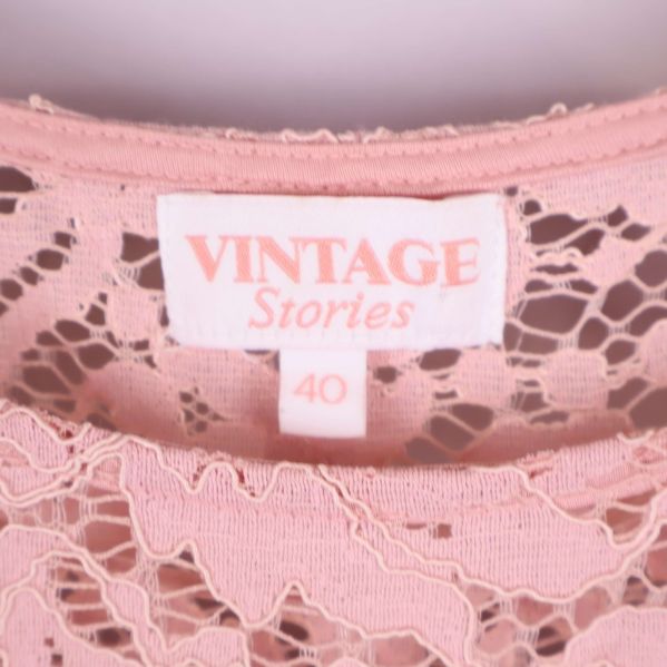 Närbild på etikett Vintage Stories storlek 40