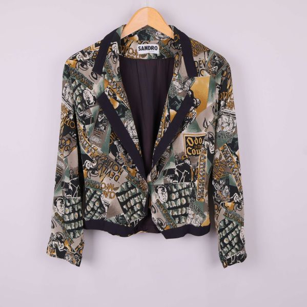Blazer med grafiskt mönster 
