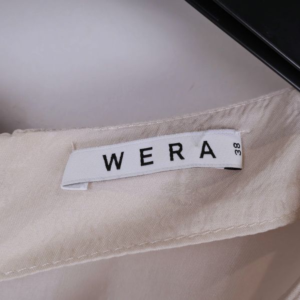 Närbild av Wera-märkesetikett och storlek 38