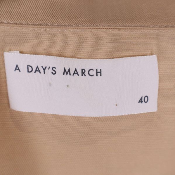 Märkesetikett A Day's March, storlek 40