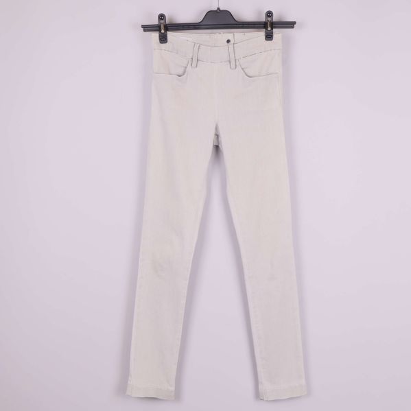 Skinny jeans i ljusbeige färg