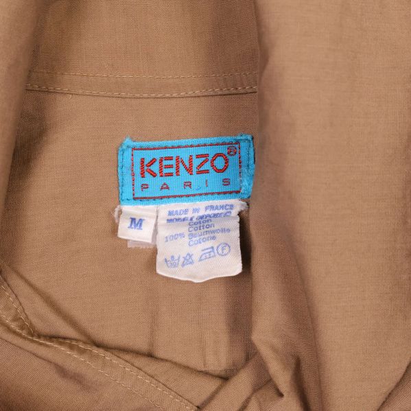 Storlek- och materialetiketter på Kenzo Paris blus i bomull
